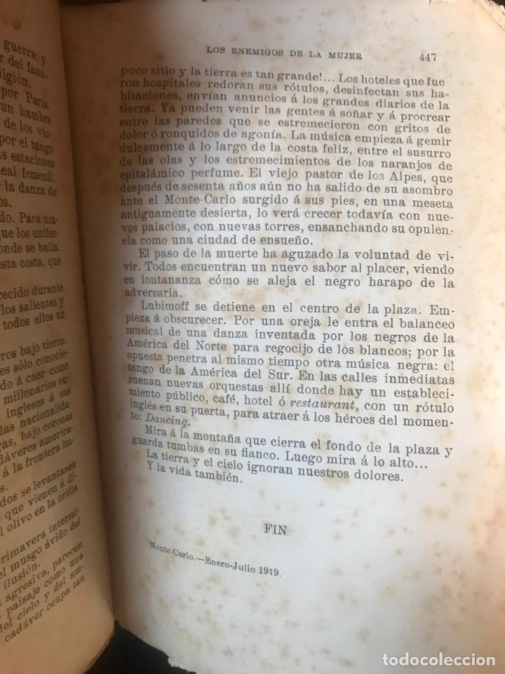 Libros antiguos: V. Blasco Iba&ntilde;ez. Los enemigos de la mujer - Foto 5