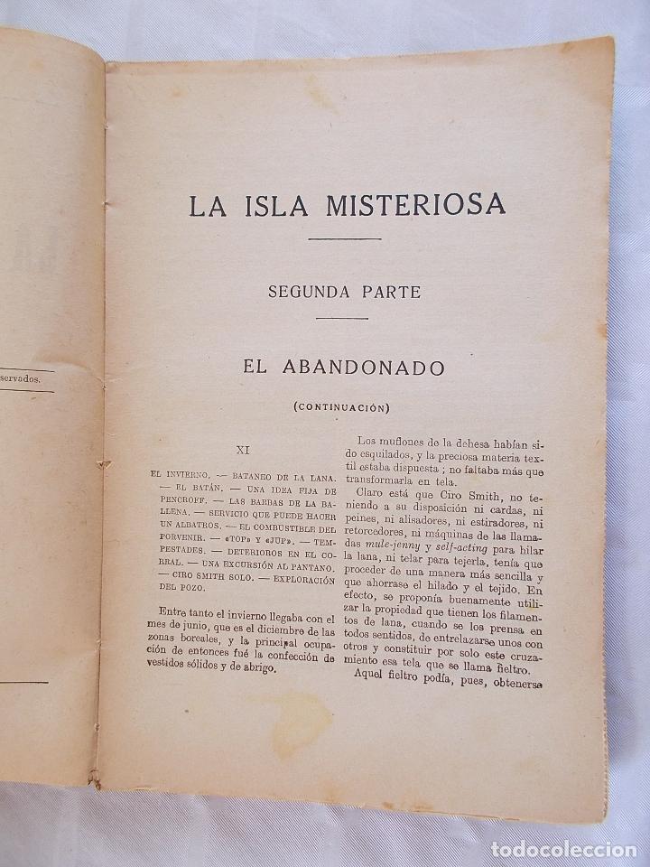 Libros antiguos: LA ISLA MISTERIOSA, JULIO VERNE - Foto 5
