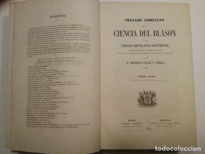 Libros antiguos: Ciencia del Blas&oacute;n - Foto 2