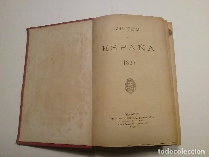 Libros antiguos: Guia Oficial de Espa&ntilde;a 1897 - Foto 4
