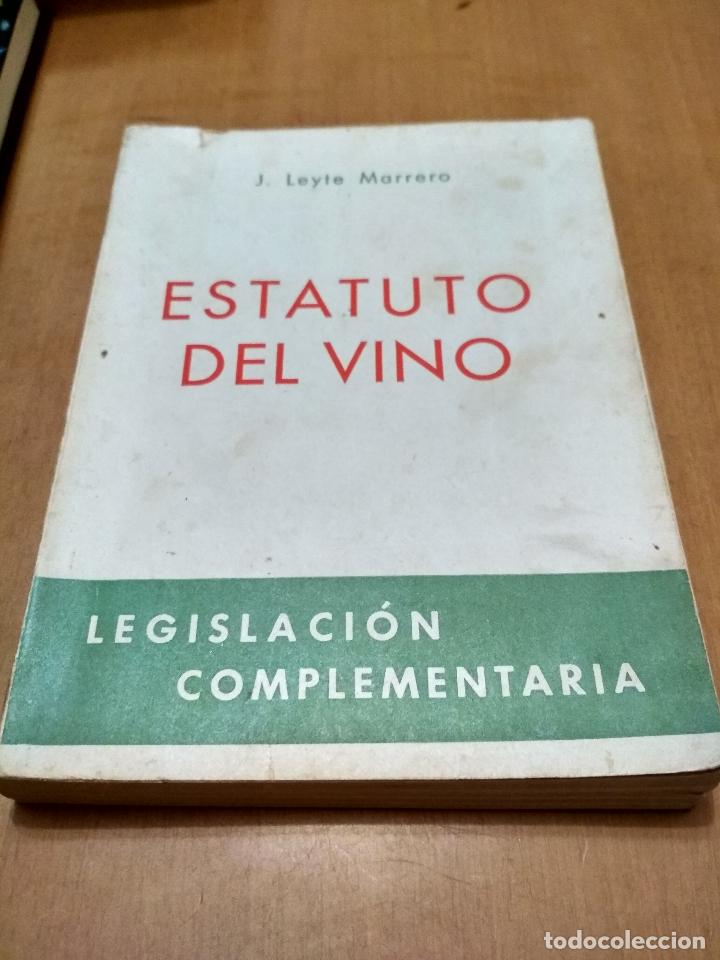 Libros antiguos: Estatuto del vino - Foto 1