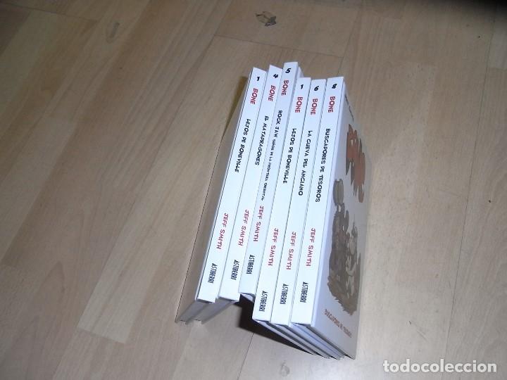 Libros antiguos: Jeff Smith, Bone, Astiberri, 2 ed. 2007, numeros 1.4.5.6. y 8 - Foto 1