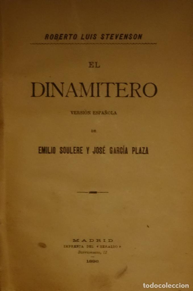 Libros antiguos: EL DINAMITERO - Roberto STEVENSON - Foto 1