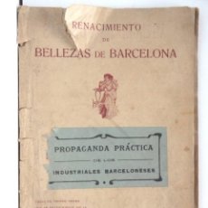 Libros antiguos: RENACIMIENTO DE BELLEZAS DE BARCELONA – DICIEMBRE 1915