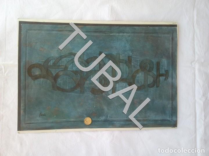 Libros antiguos: 1991 ORIGINAL ARTISTA HUNGARO MIHALY BOD&Ograve; ACR&Iacute;LICO SOBRE CARTON&Egrave;