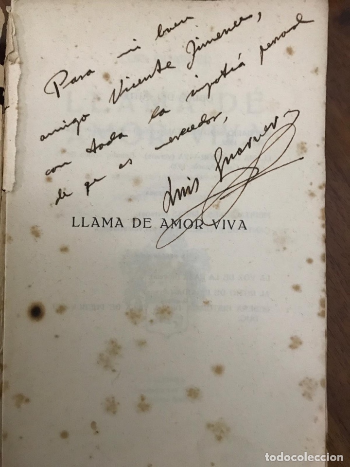 Libros antiguos: Luis Guarner. Llama de amor viva. 1923. - Foto 2