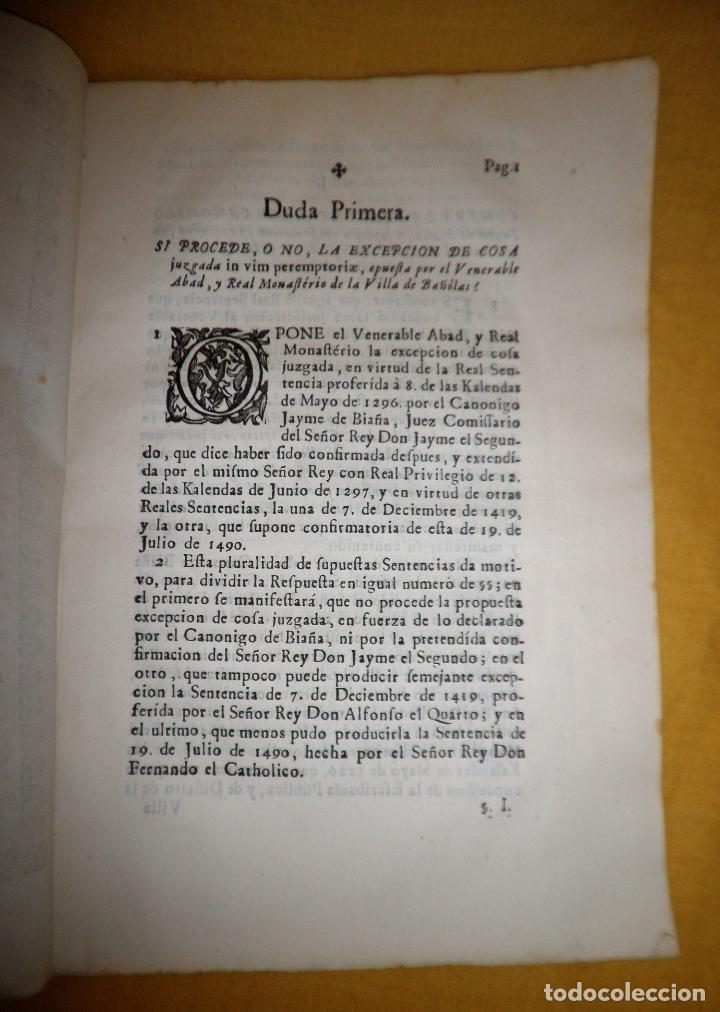 Libros antiguos: VILLA DE BAÑOLAS - AÑO 1755 - EXCEPCIONAL DOCUMENTO HISTORICO. - Foto 3 - 151484934