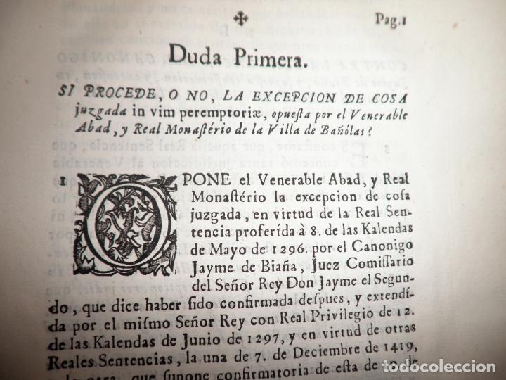 Libros antiguos: VILLA DE BAÑOLAS - AÑO 1755 - EXCEPCIONAL DOCUMENTO HISTORICO. - Foto 4 - 151484934