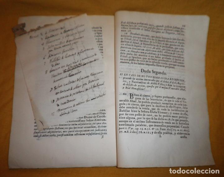 Libros antiguos: VILLA DE BAÑOLAS - AÑO 1755 - EXCEPCIONAL DOCUMENTO HISTORICO. - Foto 5 - 151484934