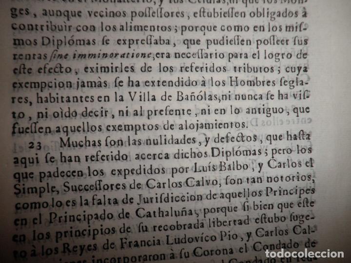 Libros antiguos: VILLA DE BAÑOLAS - AÑO 1755 - EXCEPCIONAL DOCUMENTO HISTORICO. - Foto 6 - 151484934