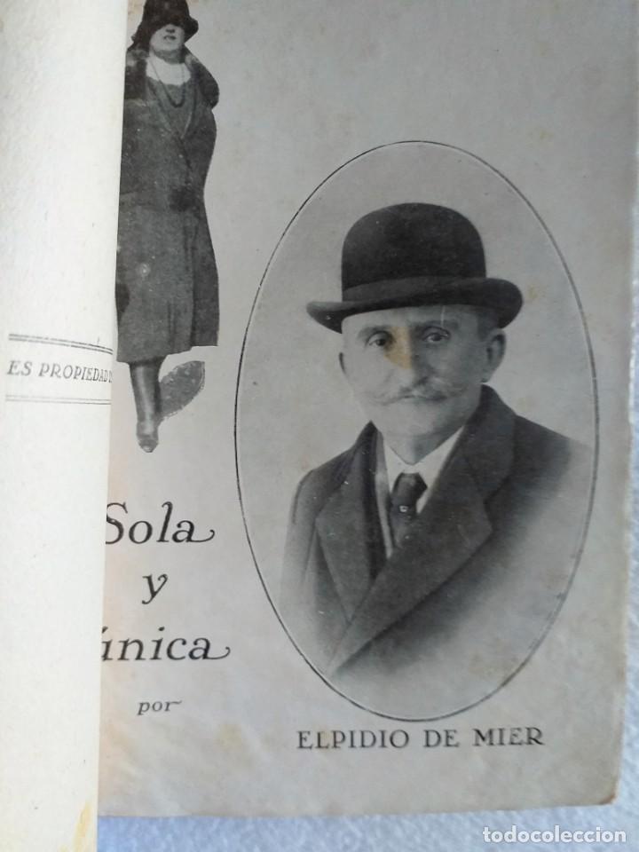 Libros antiguos: S&oacute;la y &uacute;nica, Elpidio de Mier (1929) - Foto 3