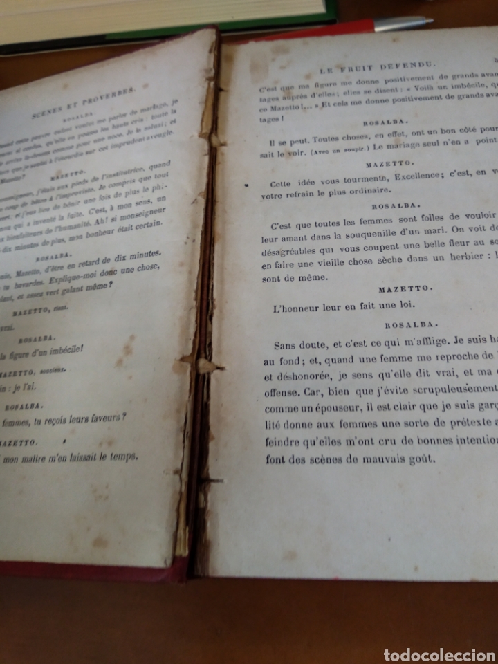 Libros antiguos: SC&Eacute;NES ET PROVERBES. OCTAVE FEUILLET #1883 - Foto 2