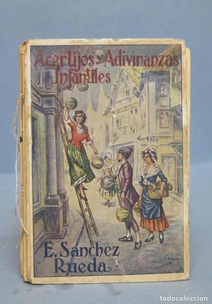 Libros antiguos: ACERTIJOS Y ADIVINANZAS INFANTILES. E. SANCHEZ RUEDA - Foto 1