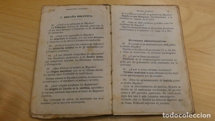 Libros antiguos: LIBRITO DE GEOGRAFIA . CURSO PREPARATORIO . G.M. BRU&Ntilde;O - Foto 4