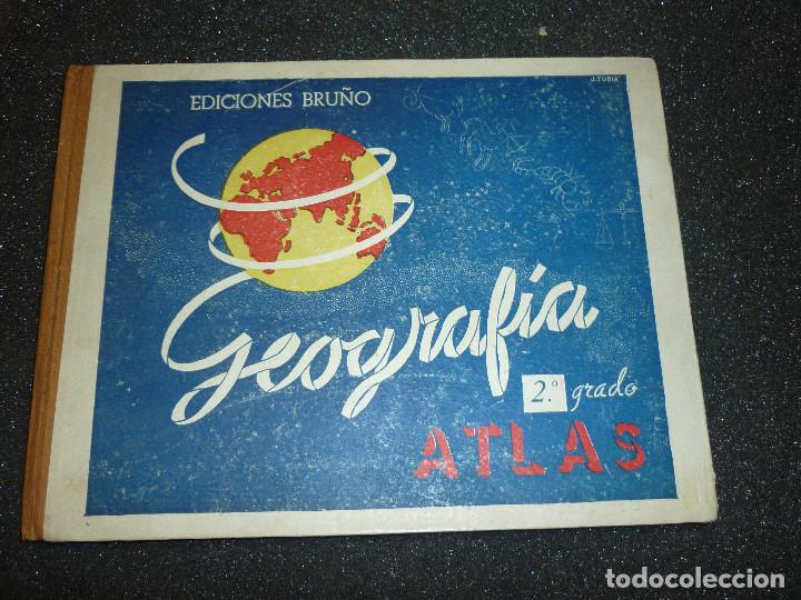 Libros antiguos: GEOGRAFIA-ATLAS DE EDICIONES BRU&Ntilde;O - Foto 1