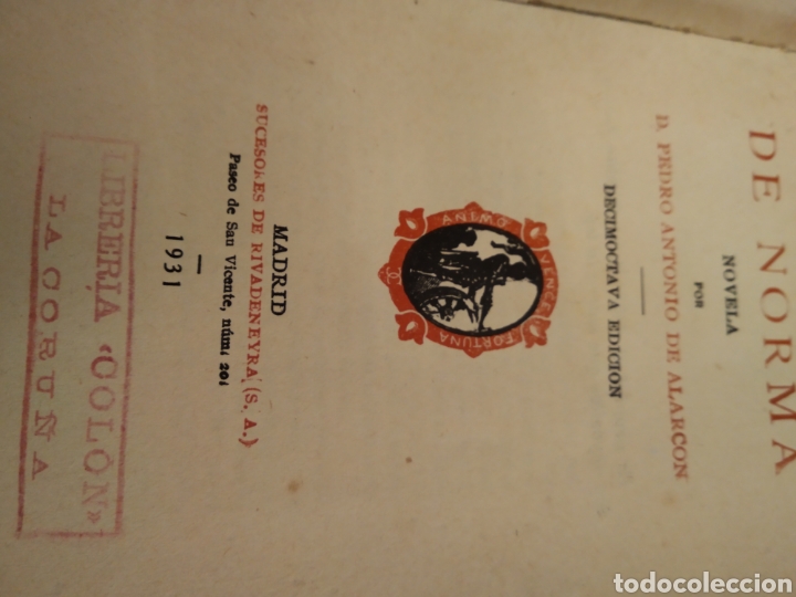 Libros antiguos: OBRAS DE D.PEDRO A. DE ALARC&Oacute;N. EL FINAL DE NORMA #0682 - Foto 2