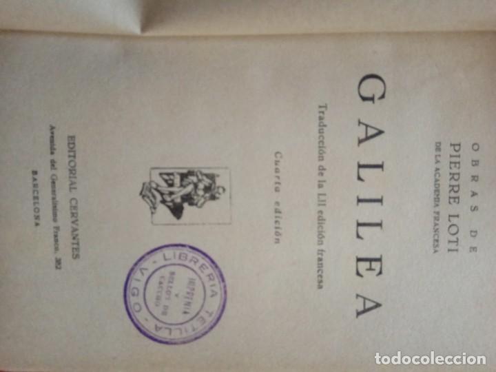 Libros antiguos: GALILEA- PIERRE LOTI. - Foto 4