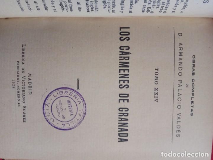 Libros antiguos: ARMANDO PALACIO VALD&Eacute;S. LOS C&Aacute;RMENES DE GRANADA. 1929. - Foto 4