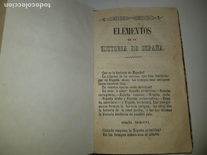 Libros antiguos: LIBRO ELEMENTOS DE LA HISTORIA DE ESPA&Ntilde;A - Foto 5