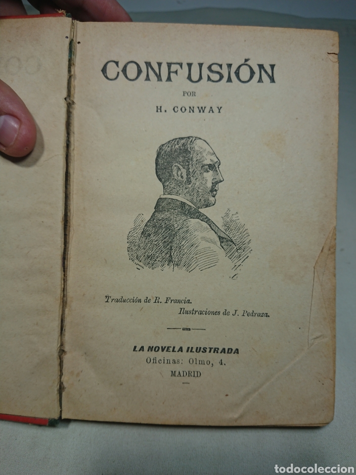 Libros antiguos: Confusi&oacute;n, Hugo Conway, Novela Ilustrada - Foto 2
