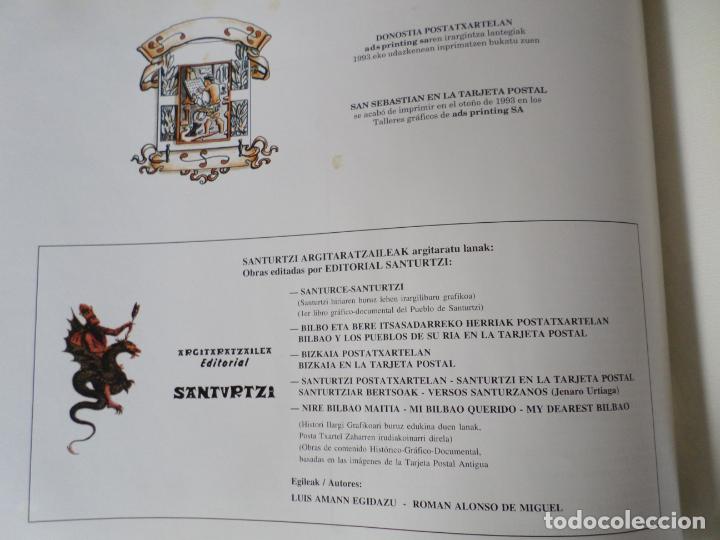 Libros antiguos: SAN SEBASTIAN EN LA TARJETA POSTAL - Foto 5