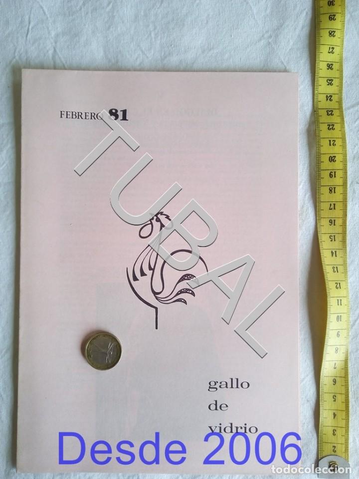 Old books: 1981 EL GALLO DE VIDRIO FEBRERO JUAN M VILCHES SEVILLA POESIA