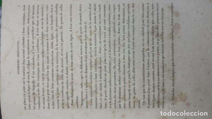 Libros antiguos: GEOMETRIE DESCRIPTIVE. G. MONGE. 1847 - Foto 4