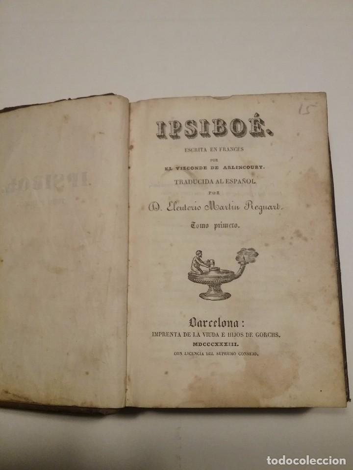 Libros antiguos: IPSIBO&Eacute; a&ntilde;o 1833 - Foto 3