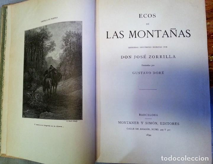 Libros antiguos: Libro centenario- ECOS DE LAS MONTA&Ntilde;AS. A&ntilde;o 1894 - Foto 2