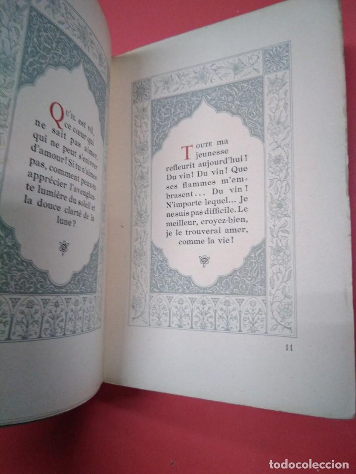 Libros antiguos: Robaiyat. Omar Khayyam. En franc&eacute;s. 1924. - Foto 3