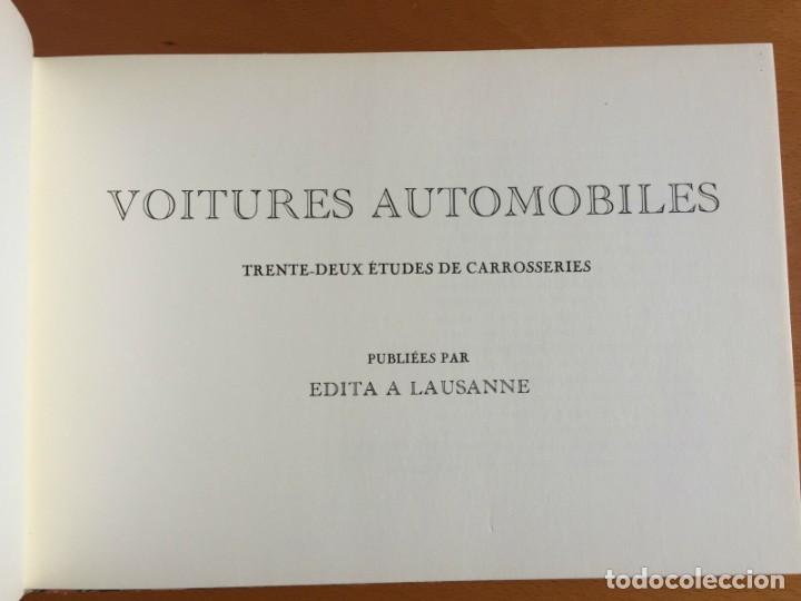 Libros antiguos: Voitures Automobiles - Foto 2