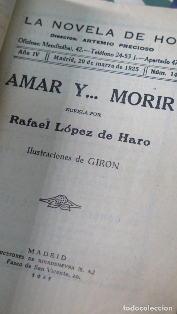 Libros antiguos: 1925.- AMAR Y... MORIR. RAFAEL LOPEZ DE HARO - Foto 2