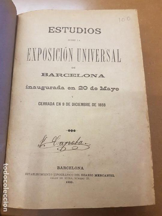 Libros antiguos: EXPOSICI&Oacute;N UNIVERSAL DE BARCELONA 1888 - Foto 2