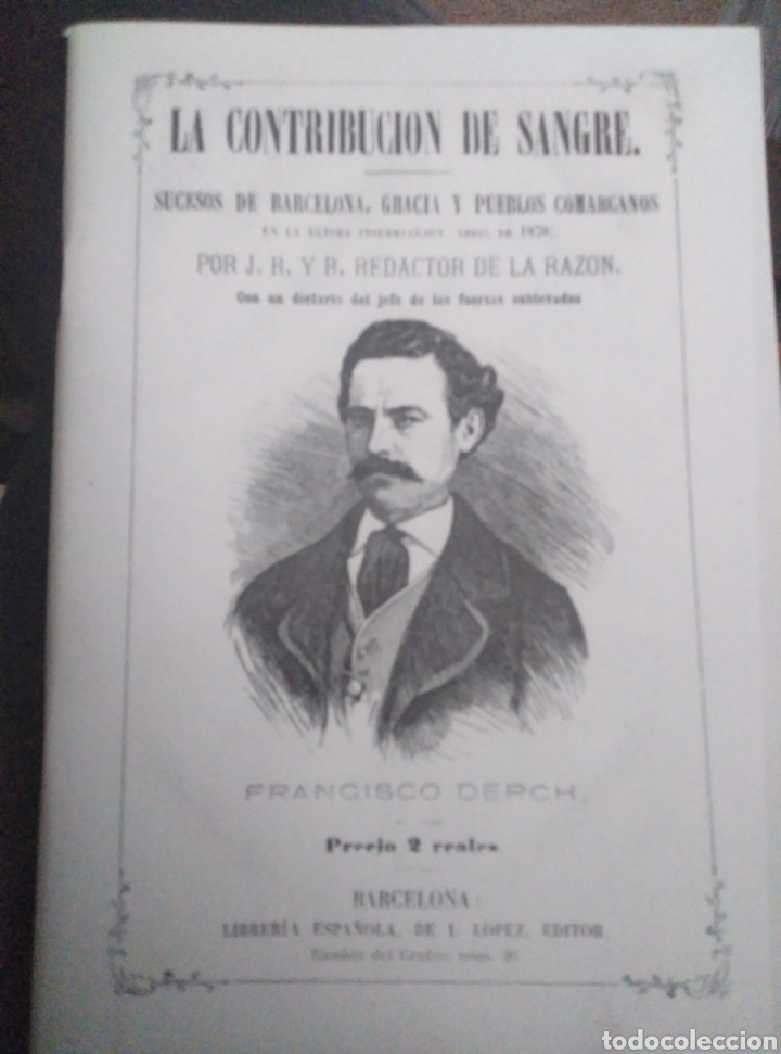 Libros antiguos: La contribucion de sangre - Foto 1