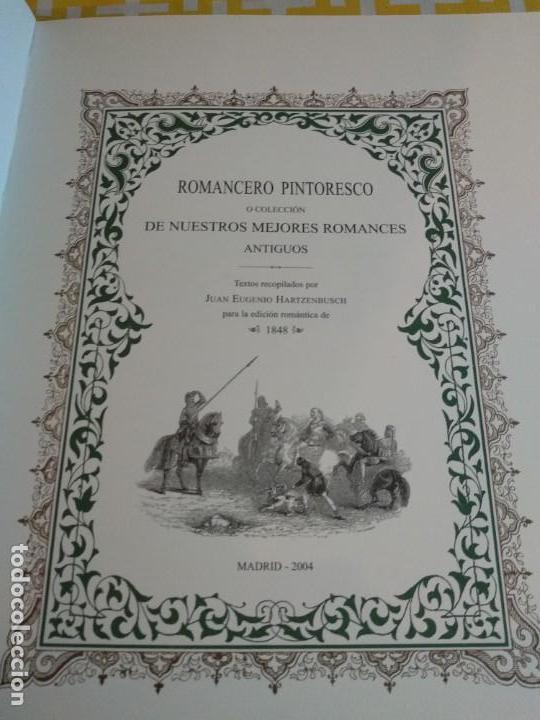 Libros antiguos: Edici&oacute;n numerada Romancero Pintoresco - Foto 4