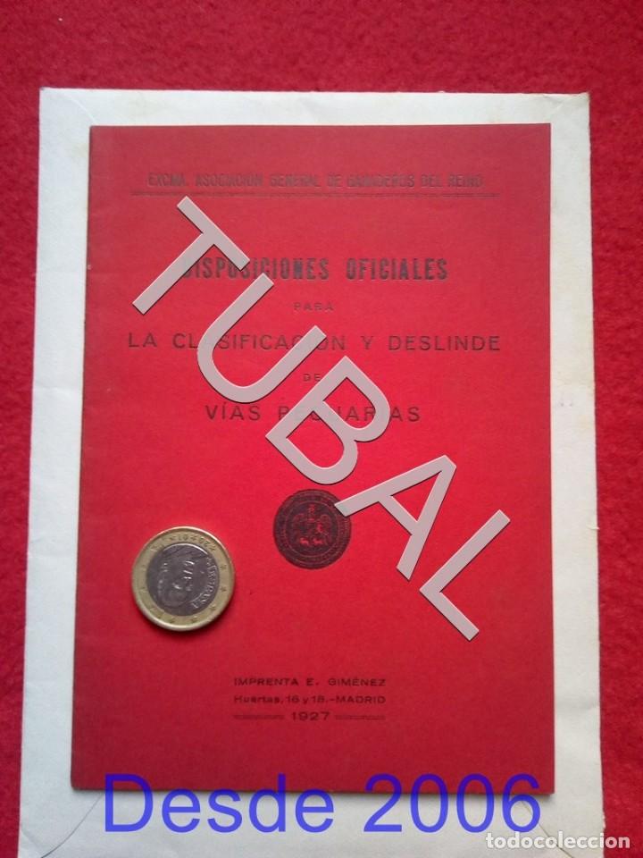 Antiquarische B&uuml;cher: 1927 ASOCIACION DE GANADEROS DEL REINO CLASIFICACION Y DESLINDE DE VIAS PECUARIAS FOLLETO U91
