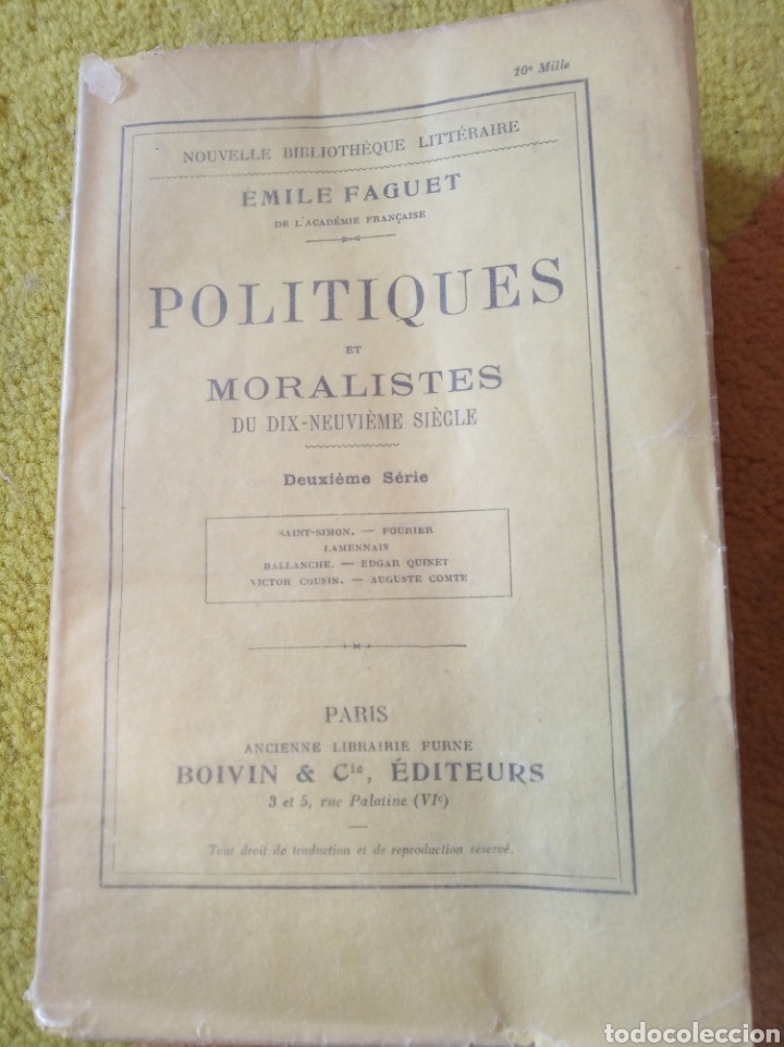 Antiquarische B&uuml;cher: Politiques et Moralistes