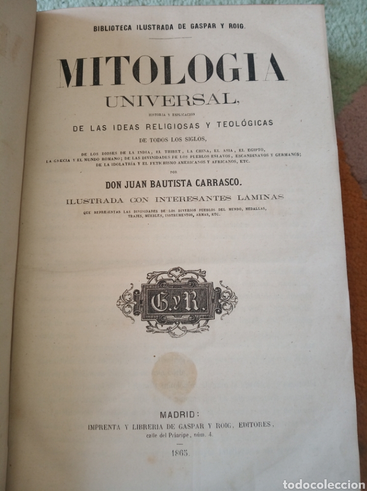 Libros antiguos: Mitolog&iacute;a Universal - Foto 3
