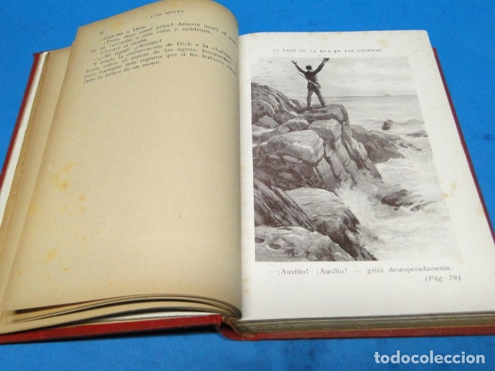Libros antiguos: EL FARO DE LA ISLA DE LAS GAVIOTAS .-CAP. LUIGI MOTTA - Foto 3
