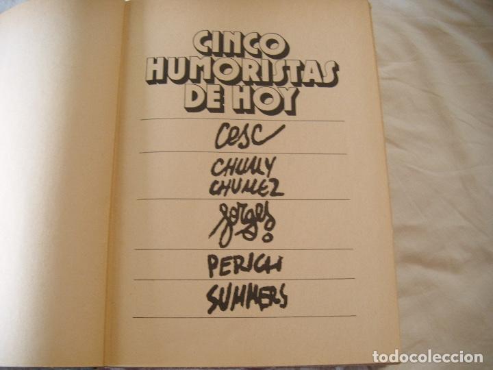 Libros antiguos: CINCO HUMORISTAS DE HOY - Foto 2
