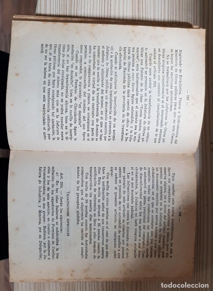 Libros antiguos: Codigo de la circulacion de 1934 - Editorial Bosch de Barcelona. - Foto 3