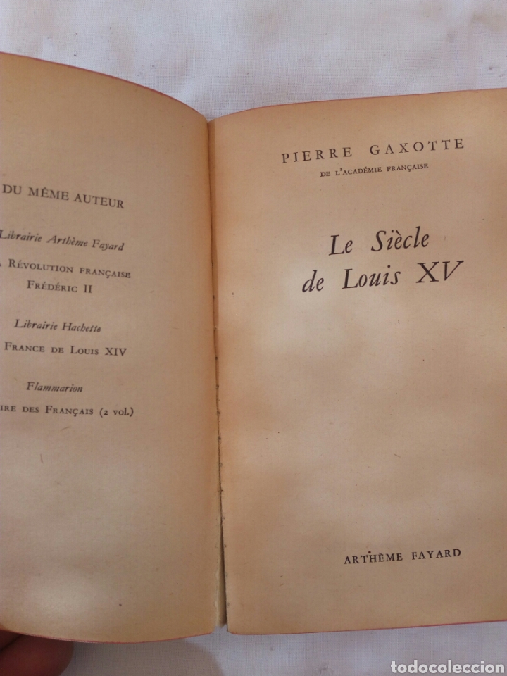 Libros antiguos: LE SIECLE DE LOUIS XV - Foto 2