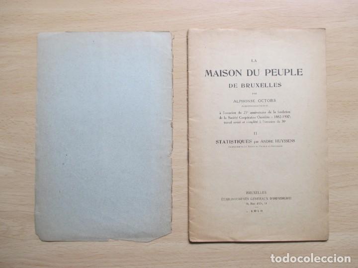 Libros antiguos: La maison du peuple de Bruxelles - Foto 2