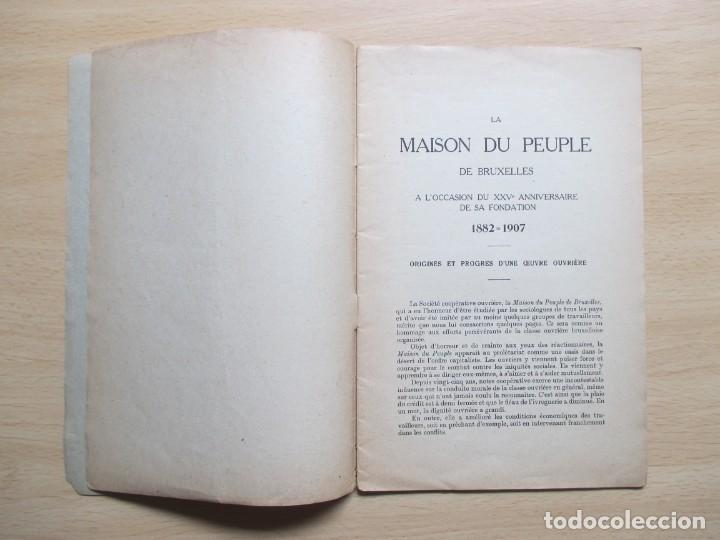 Libros antiguos: La maison du peuple de Bruxelles - Foto 3
