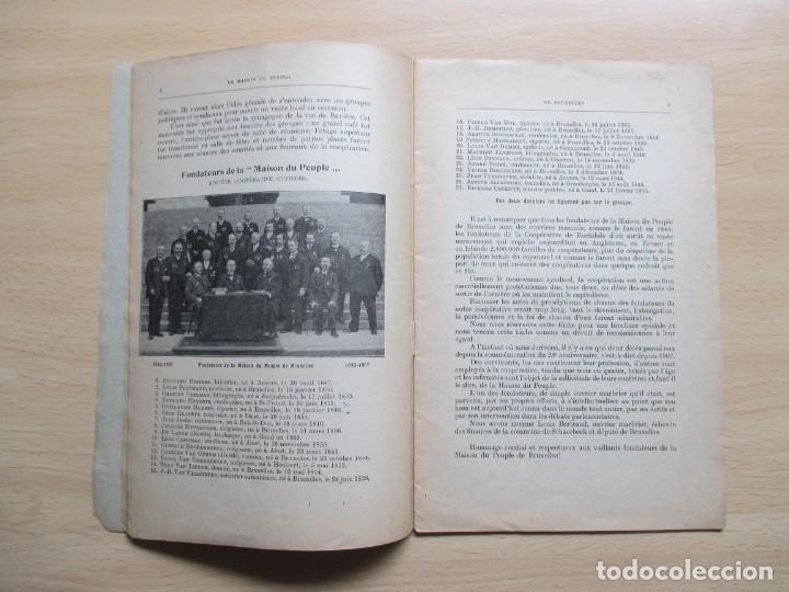 Libros antiguos: La maison du peuple de Bruxelles - Foto 4
