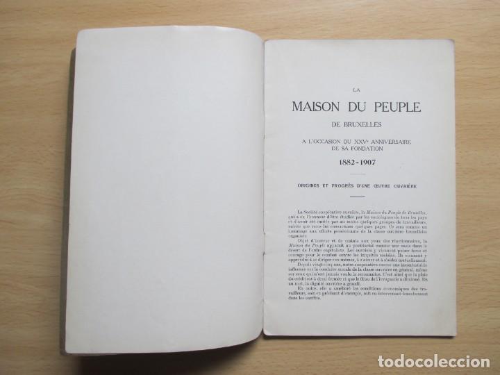 Libros antiguos: La maison du peuple de Bruxelles - Foto 6