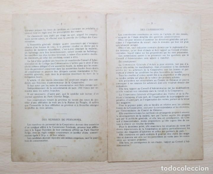 Libros antiguos: La Maison du Peuple. R&egrave;glement d&rsquo;ordre int&eacute;rieur - Foto 2