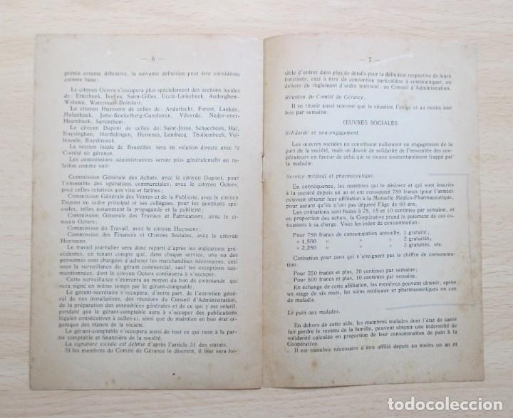 Libros antiguos: La Maison du Peuple. R&egrave;glement d&rsquo;ordre int&eacute;rieur - Foto 4