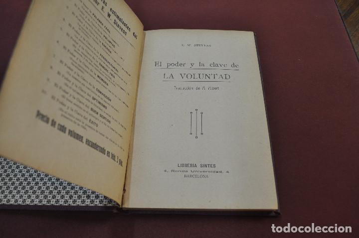 Libros antiguos: El poder y la clave de la VOLUNTAD - E.W. Stevens - LIBRERIA sintes AAPF - Foto 3