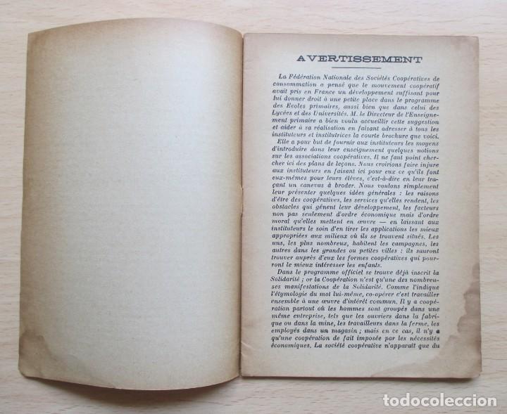 Libros antiguos: La Coop&eacute;ration et l&rsquo;&eacute;cole primaire, par Charles Gide - Foto 2
